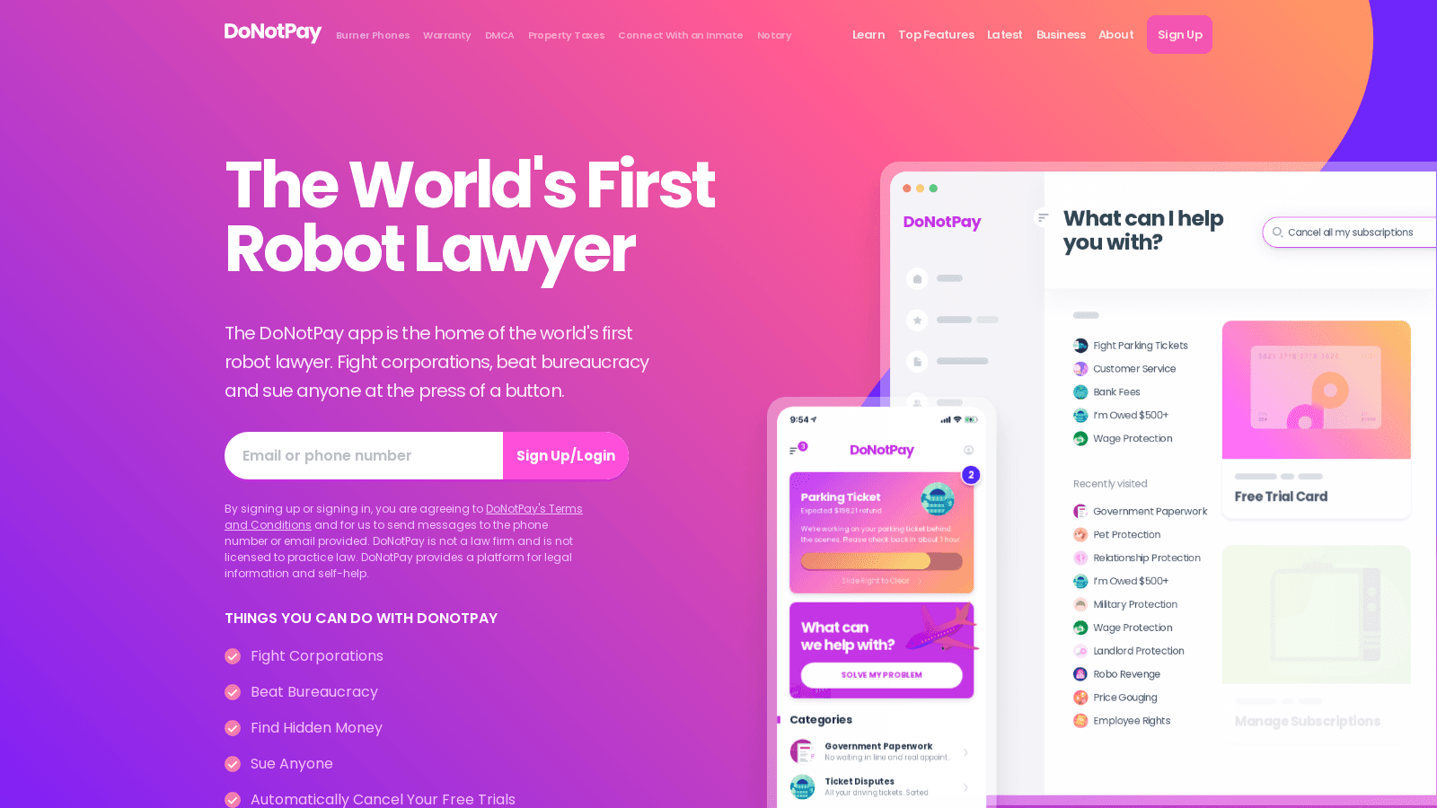 donotpay.com