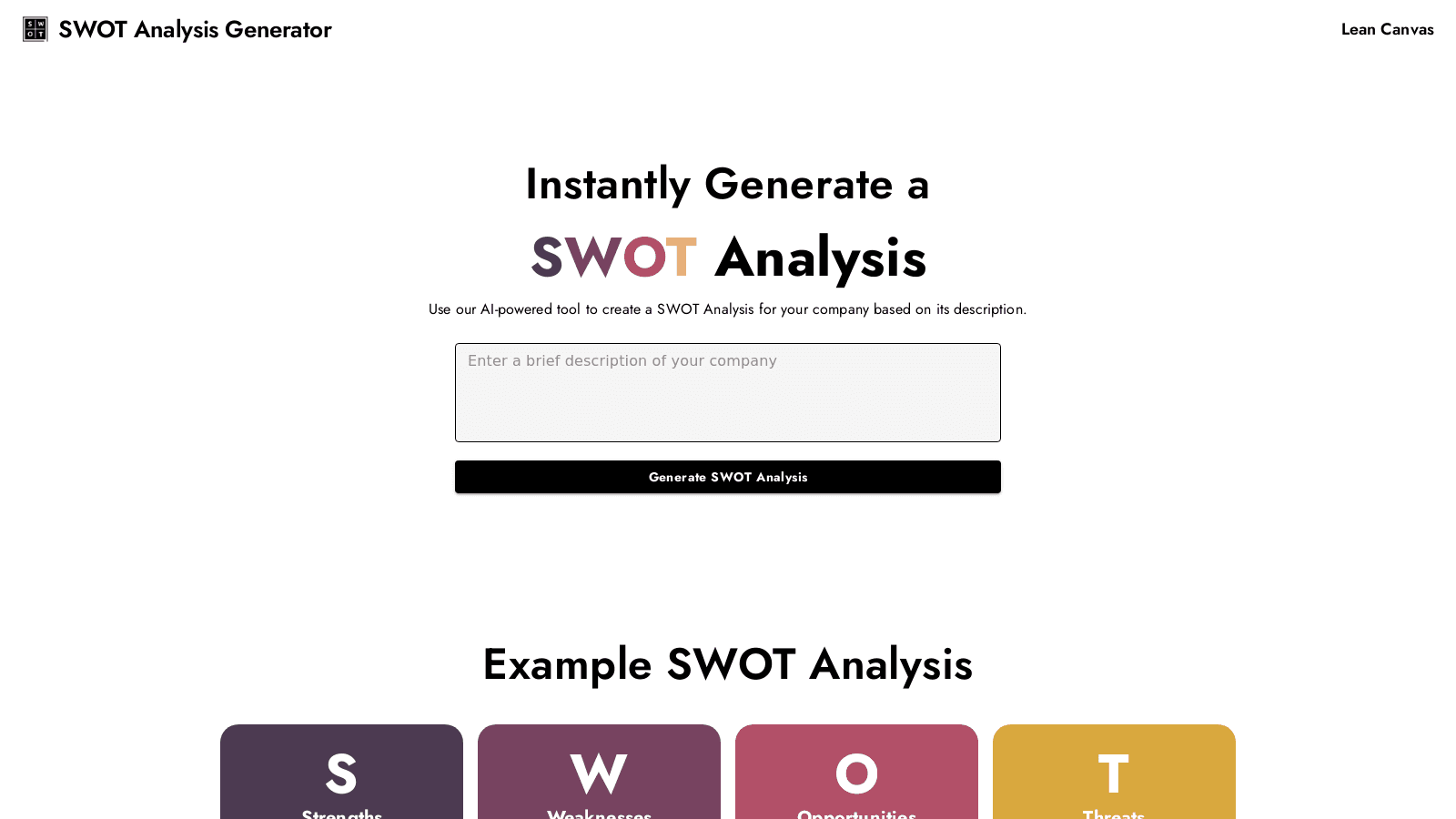 swotanalysis.dev
